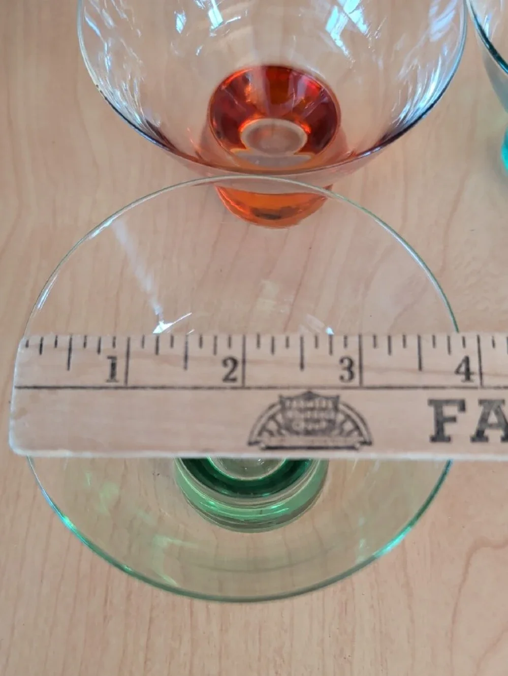 4 Sagaform Club Martini Colorful Glasses.
